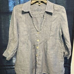 Foxcroft Light Blue Blouse